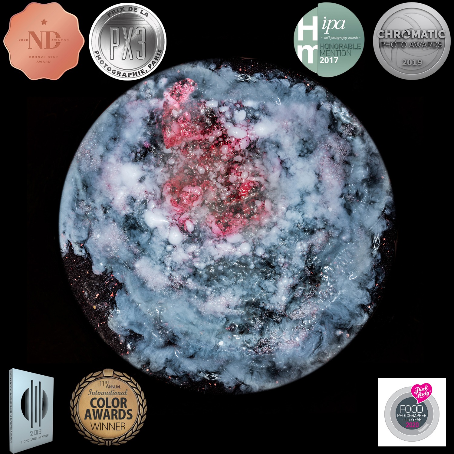 Cosmogony of Wine with international award distinctions